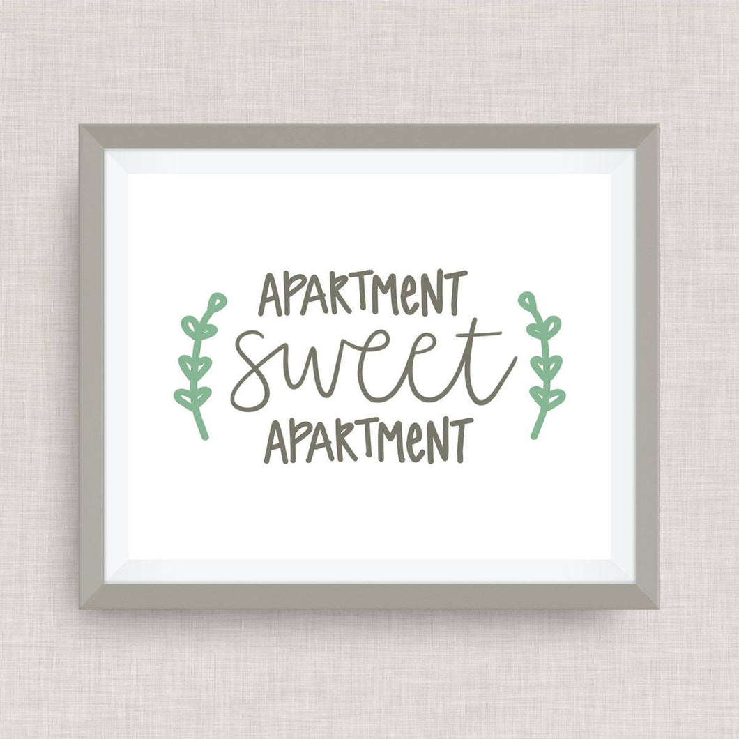 apartment sweet apartment print