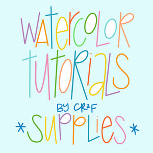 watercolor tutorials by Carrie at CR2F - supplies!