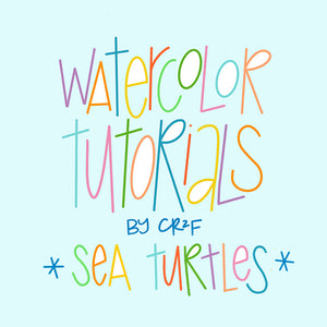Sea Turtle Watercolor Tutorials by CR2F