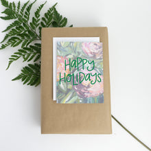 Happy Holidays Card - Floral Christmas Card