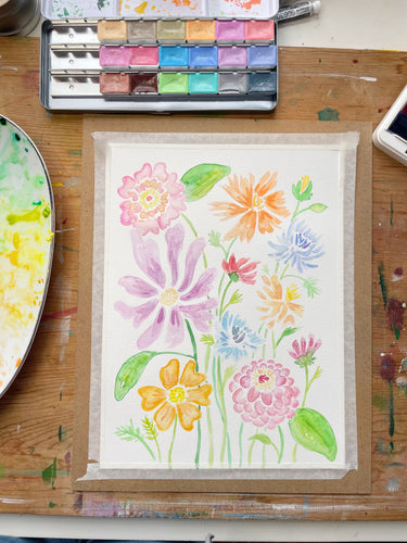 February 11th Watercolor Class at Bandwidth