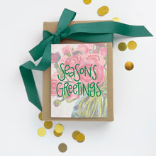 Seasons Greetings Card - Floral Christmas Card