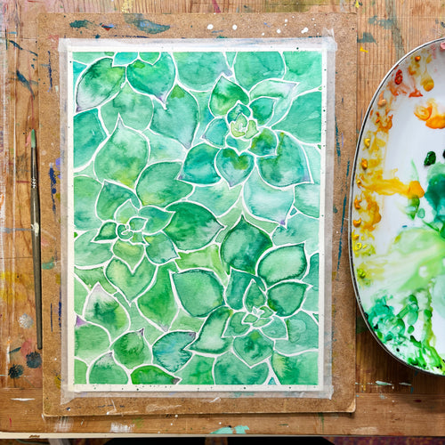 September 24th Watercolor Class at Curated Craft MarketPlace - Fuquay-Varina