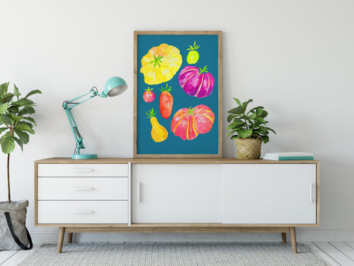 Tomato Watercolor Art Print
