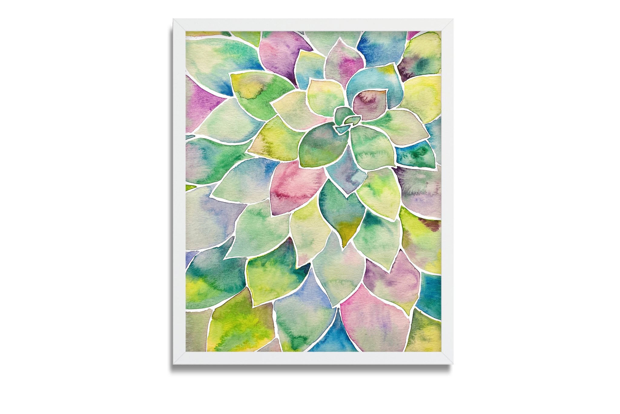abstract succulent painting Succulent Painting Art Print – BrightKind Creative