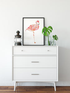 Flamingo Art Print - Flamingo Painting