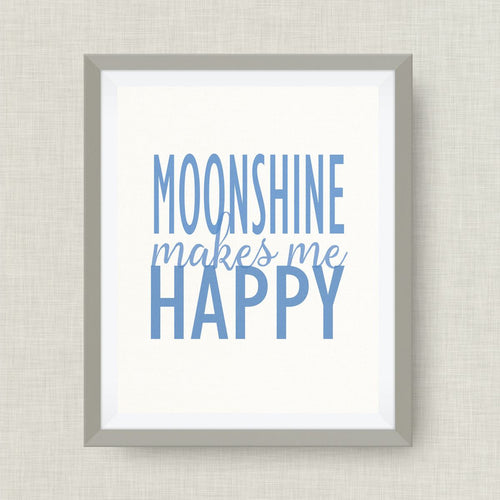 moonshine makes me happy, Option of Real Gold Foil