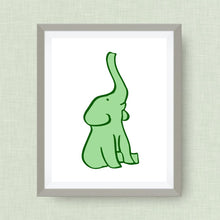 Elephant Art Print - Custom Nursery Art