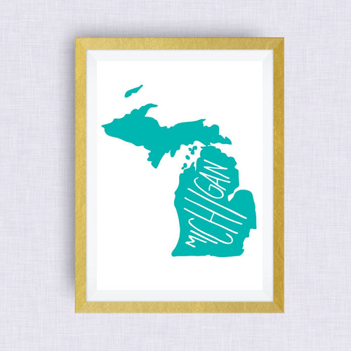 michigan art print