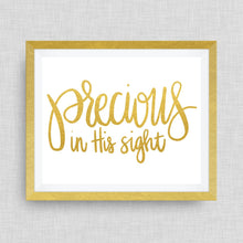 precious in His sight. - option of Gold Foil
