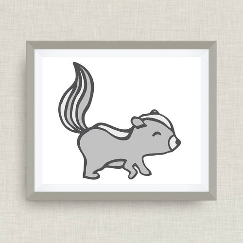 Skunk Art Print - Custom Nursery Art