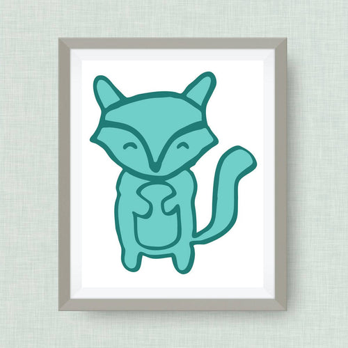 Fox Art Print - Custom Nursery Art