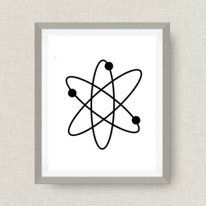 Atomic Diagram Art Print - Custom Nursery Art