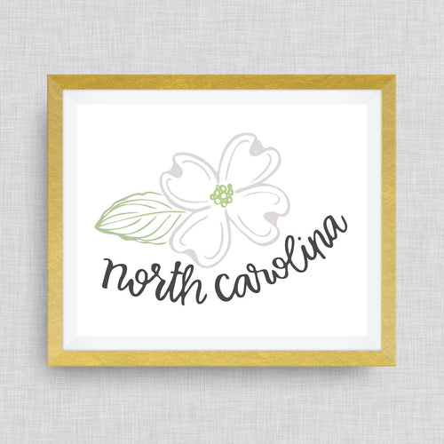 Dogwood - North Carolina Art Print