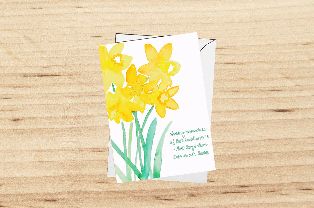 Sympathy Card - Sharing Memories - Encouraging Card