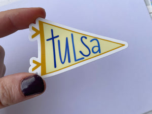tulsa sticker, golden hurricane