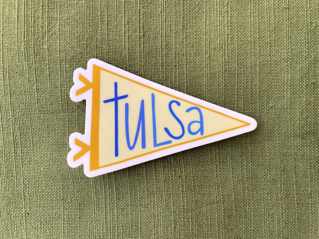 tulsa sticker, golden hurricane