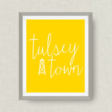 Tulsa Oklahoma Art Print, Tulsey Town, option of Gold Foil Print