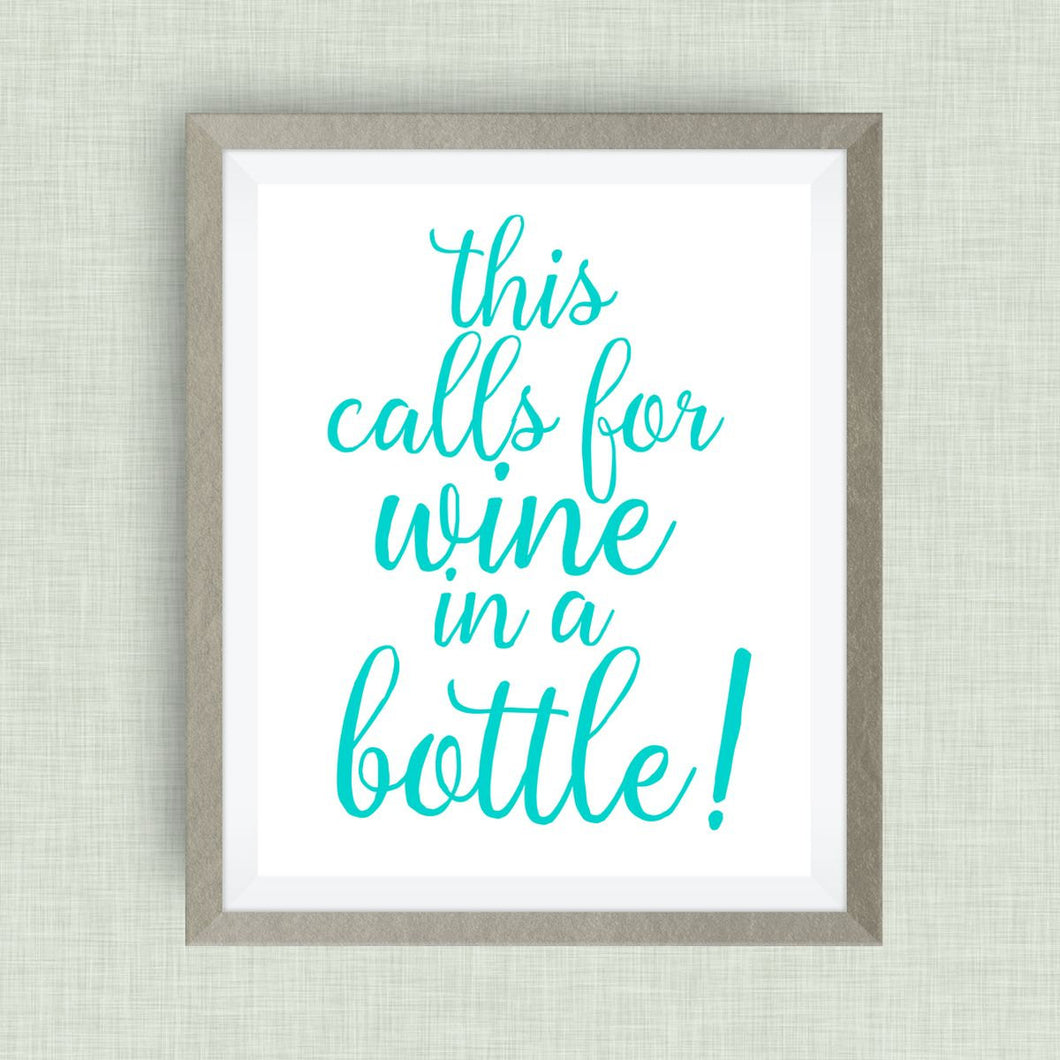 This Calls for Wine in Bottle!, Option of Real Gold Foil