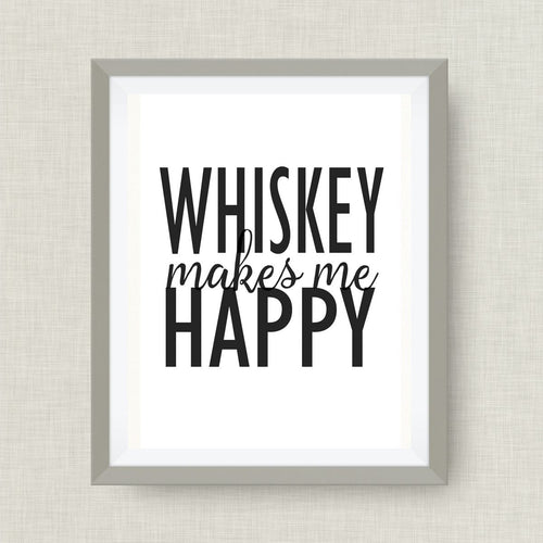 whiskey makes me happy, Option of Real Gold Foil