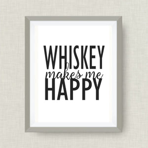 whiskey makes me happy, Option of Real Gold Foil