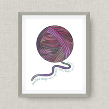 beautiful things come together one stitch at a time art print