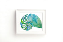 Nautilus Art Print - Chambered Nautilus Painting