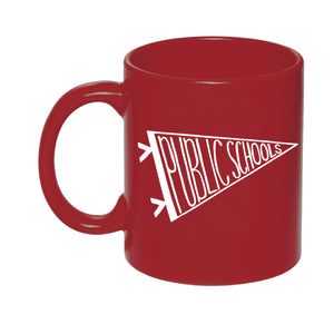 public school spirit mug - red for ed